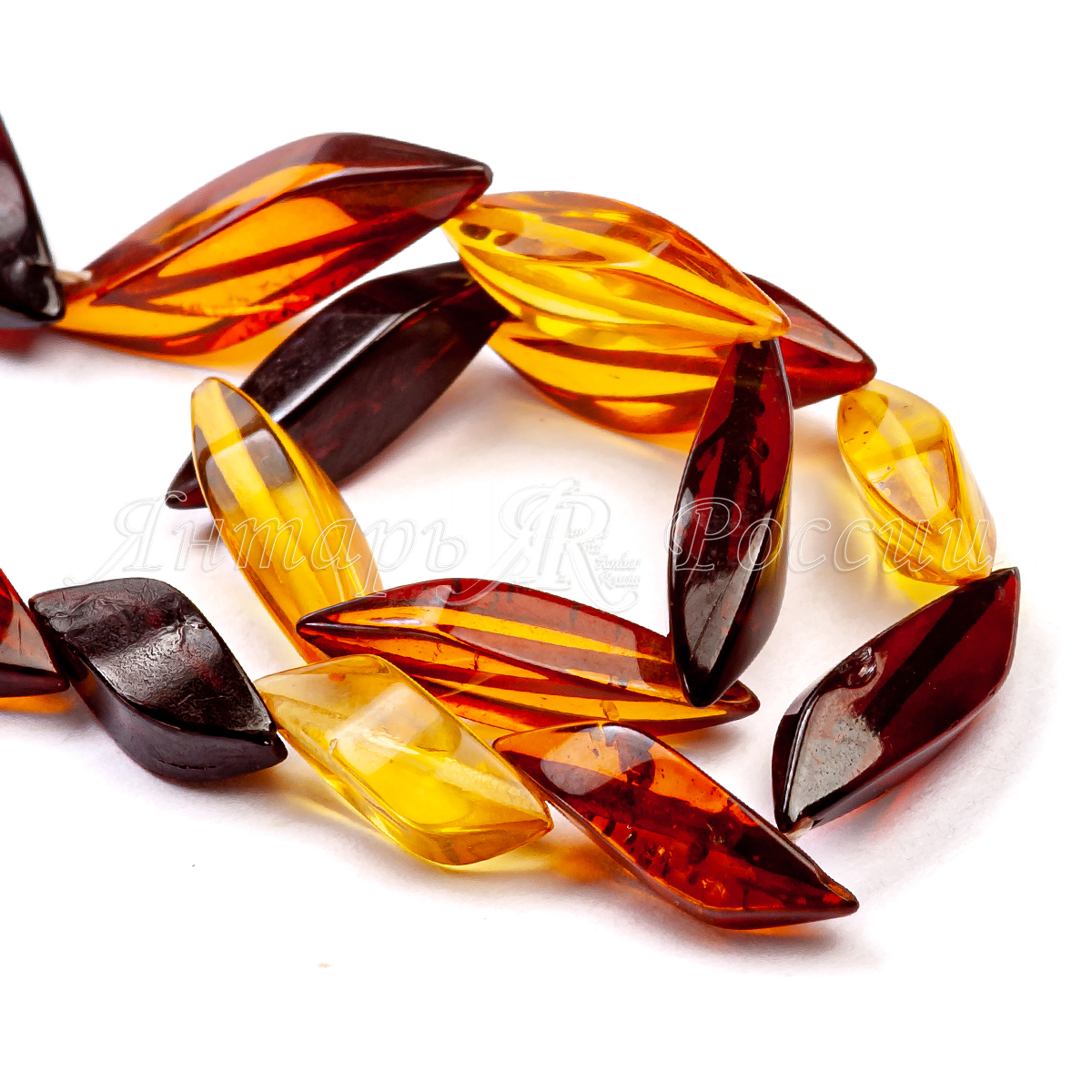 Бусы Янтарь