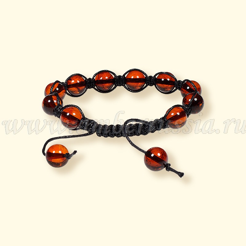 Браслет ШАМБОЛА  Янтарь П